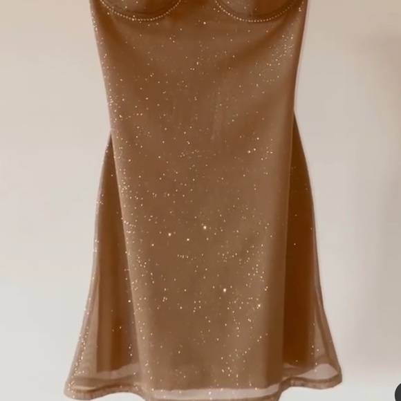 EXCLUSIVE MIRROR PALAIS FAIRY DRESS ( SOLD OUT ) COLOR DIAMOND SAND - Picture 4 of 4